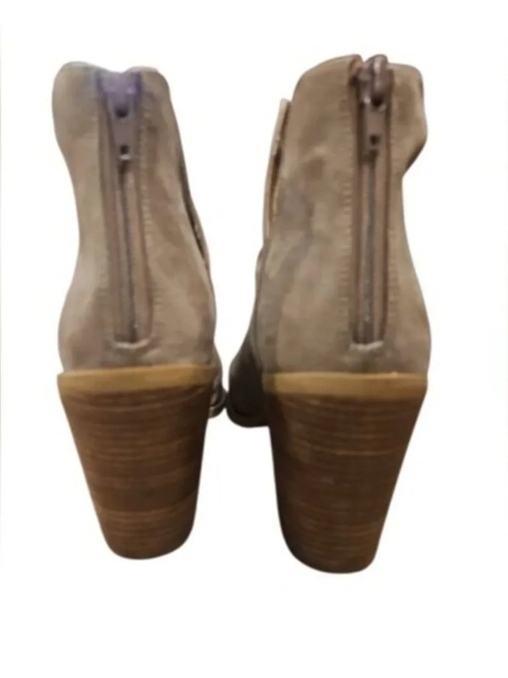 Abound SZ 9.5 Cowgirl Chic Tan Callan Bootie Back Zip 3.5